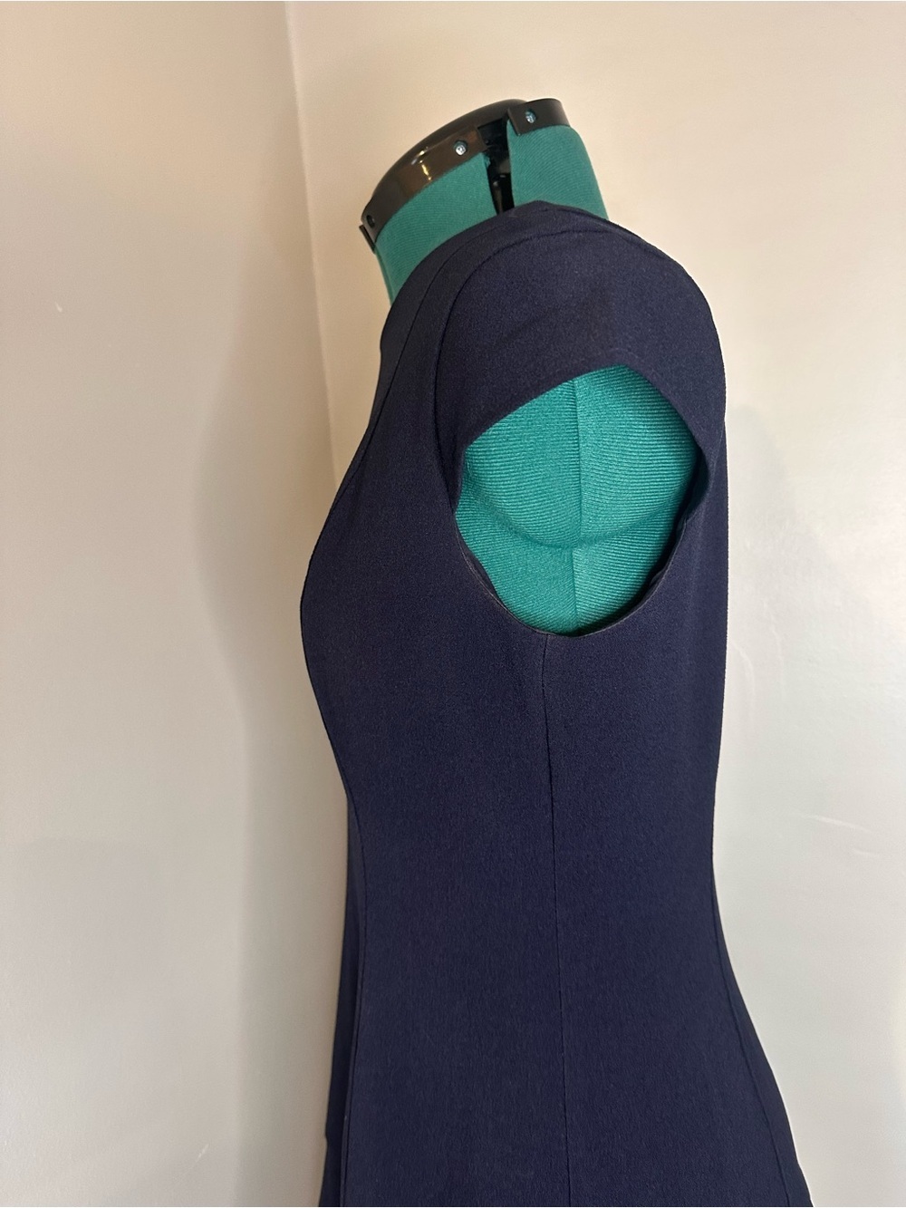 Eliza J Navy tailored Short-Sleeve Fit & Flare Midi Dress - Picture 6 of 9